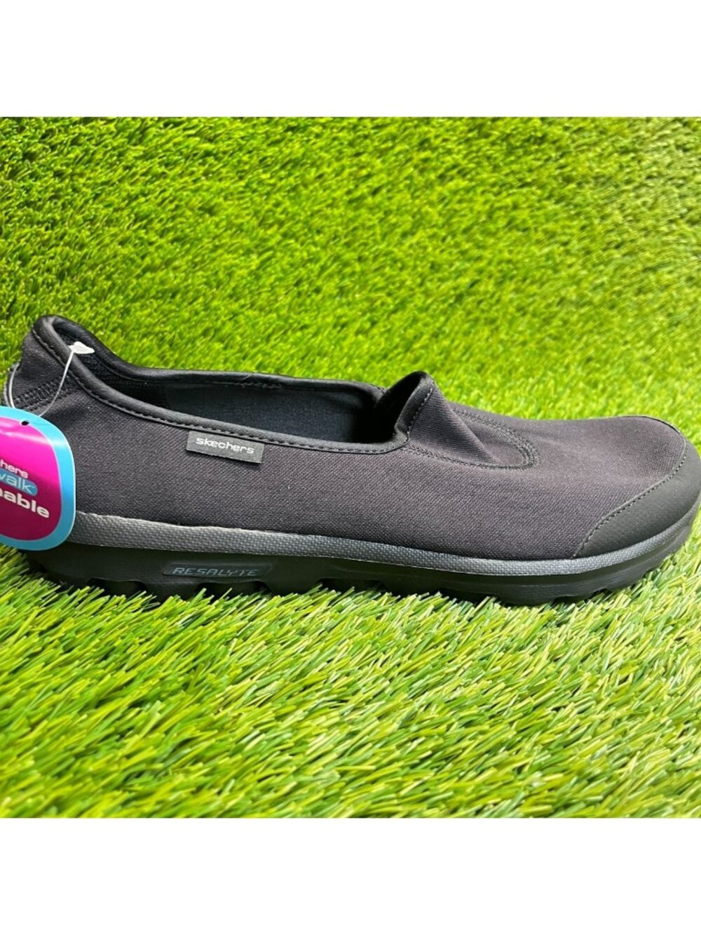 Skechers Go Walk Original Womens Size 11 Black Casual Walking Slip On Shoes